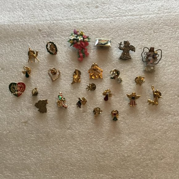 Tie Tack pins Accessories Colorful Bundle Of 23 Tie Tack Buttons Or